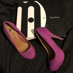 *NWT* Michael Antonio purple suede pumps-Size 5.5/6